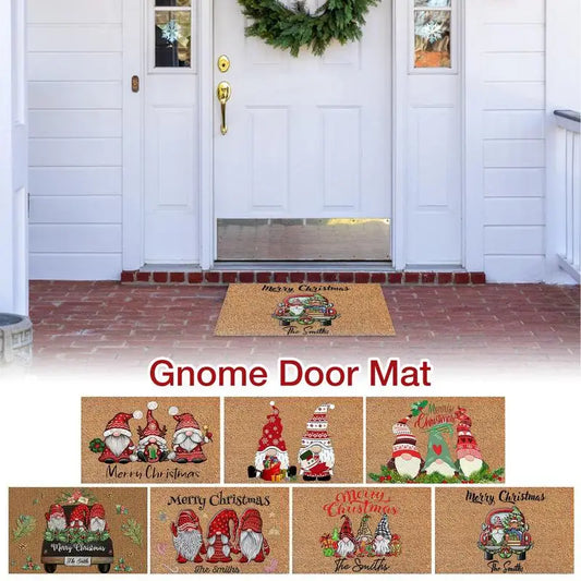 Gnome Dwarf Christmas Doormat